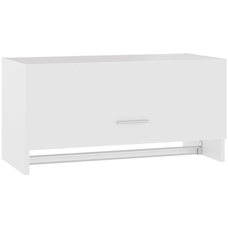 

vidaXL Armario de aglomerado 70x32,5x35 cm blanco - Blanco