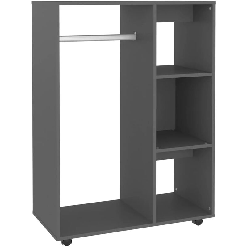 

Armario de aglomerado 80x40x110 cm gris - Gris - Vidaxl