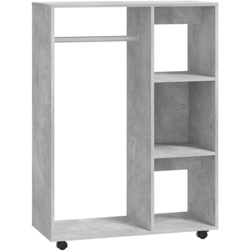 

Armario de aglomerado 80x40x110 cm gris hormigón - Gris - Vidaxl