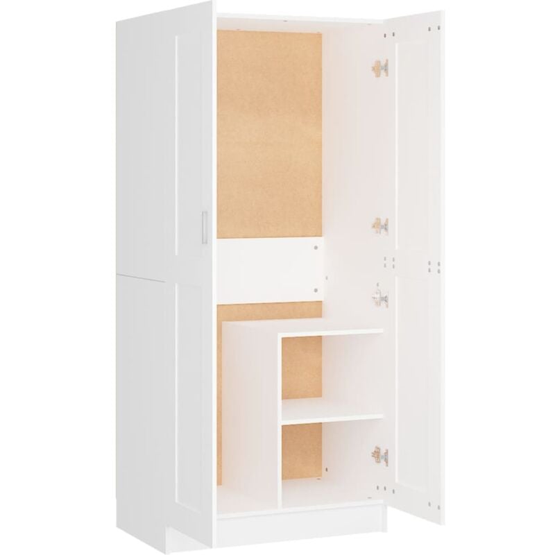 

Armario de aglomerado 82,5x51,5x180 cm blanco - Blanco - Vidaxl