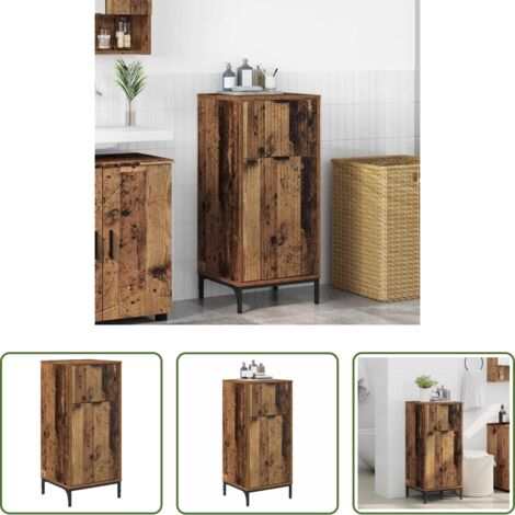 vidaXL Armario de baño moderno -  Gabinete de Baño con cajón Madera Vieja 39,5 x 36 x 88 cm