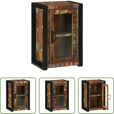 vidaXL Armario de baño moderno -  Mueble de Cuarto de Baño Marrón Madera sólida recuperada
