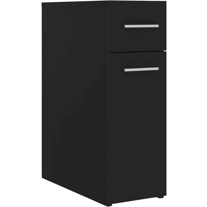

Armario de boticario de aglomerado 20x45,5x60 cm negro - Negro - Vidaxl