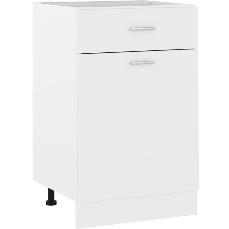 

Armario inferior cajón cocina aglomerado blanco 50x46x81,5 cm - Blanco - Vidaxl