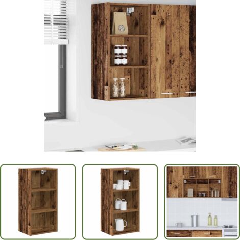 vidaXL Armario de cocina moderno -  Mueble colgante Madera vieja 40 x 29,5 x 80 cm