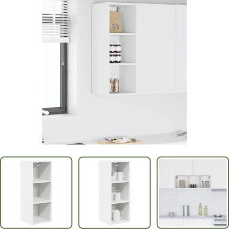 vidaXL Armario de cocina moderno -  Mueble colgante Riga 30 x 29,5 x 80 cm Madera de ingeniería