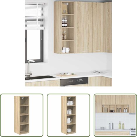 vidaXL Armario de cocina moderno -  Mueble colgante Roble Sonoma 30 x 29,5 x 100 cm
