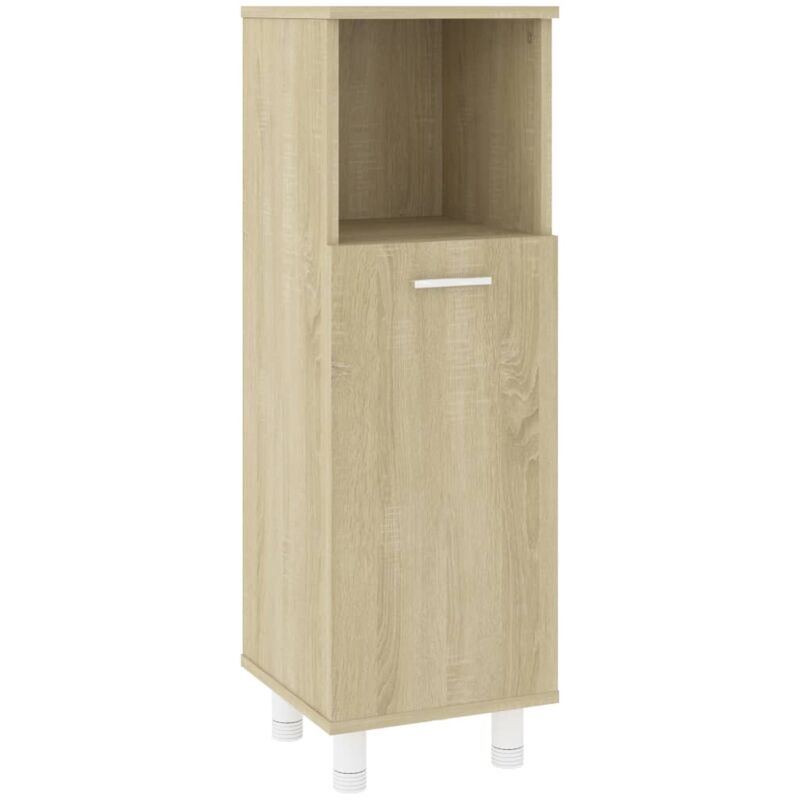 

vidaXL Armario de cuarto de baño aglomerado roble sonoma 30x30x95 cm - Marrón