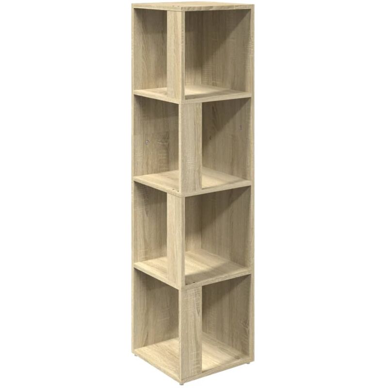 

vidaXL Armario de esquina aglomerado roble Sonoma 33x33x132 cm - Marrón
