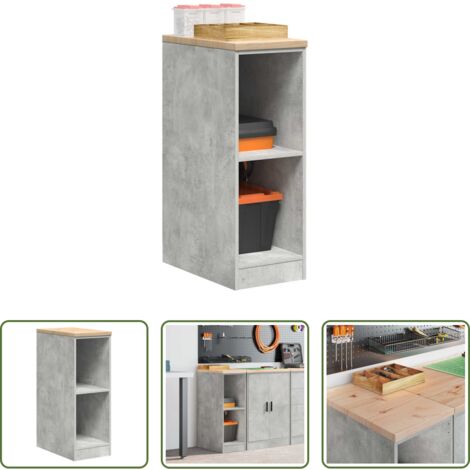 vidaXL Armario de herramientas -  Armario de almacenamiento para garaje Roble Sonoma 30x51x85 cm