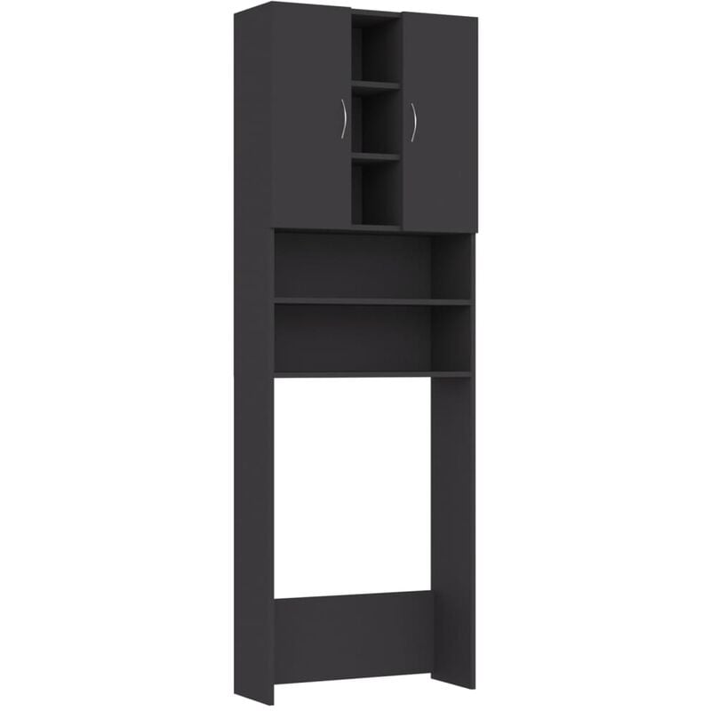 

Armario de lavadora gris 64x25,5x190 cm - Vidaxl