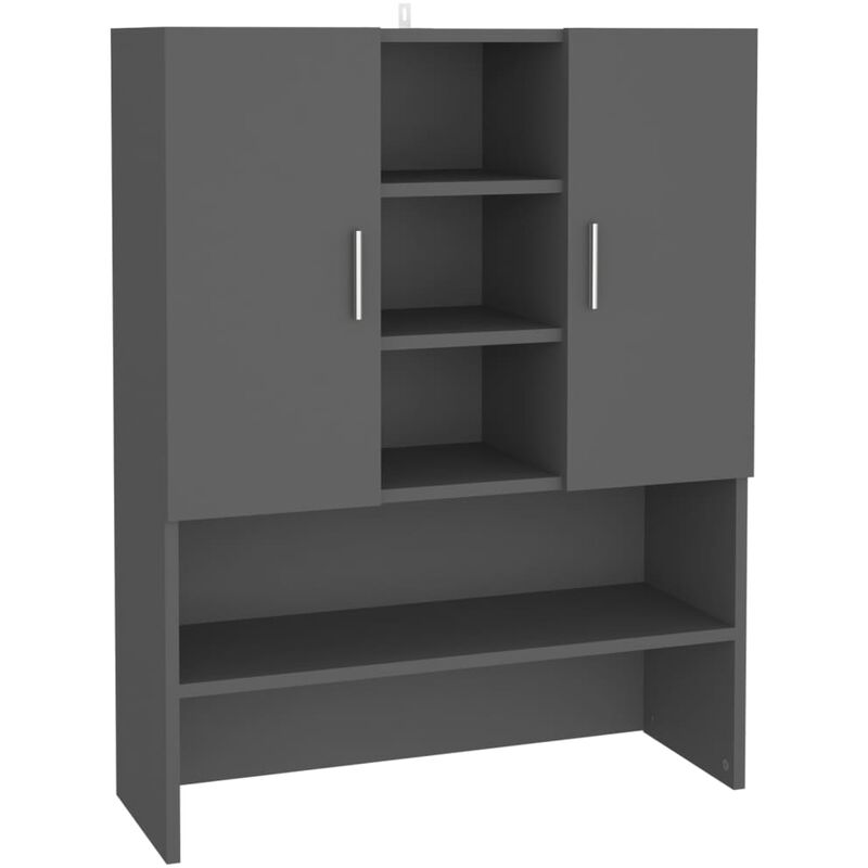 

vidaXL Armario de lavadora gris 70,5x25,5x90 cm