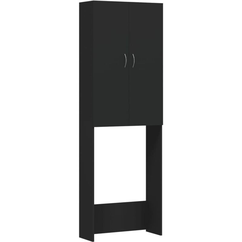 

Armario de lavadora negro 64x25,5x190 cm - Vidaxl