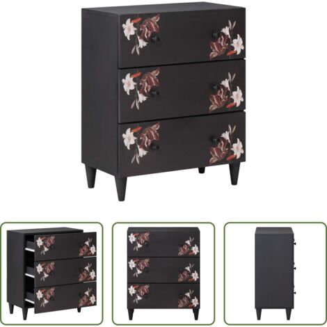 vidaXL Armario de madera -  Armarios de Almacenamiento Multicolor 60 x 33,5 x 75 cm
