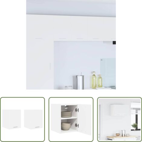 vidaXL Armario de madera -  Mueble colgante 2 pcs 30 x 31 x 40 cm Madera de ingeniería