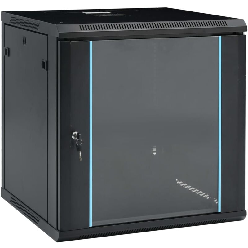 

vidaXL Armario de red de pared 12U 19' IP20 600x600x640 mm