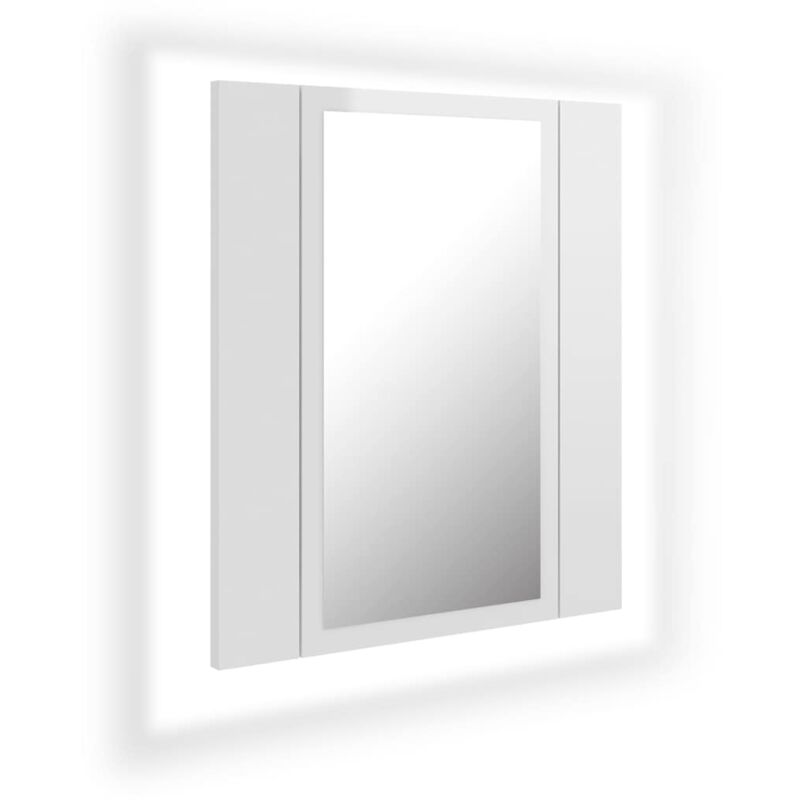 

Armario espejo de baño luz LED blanco brillante 40x12x45 cm