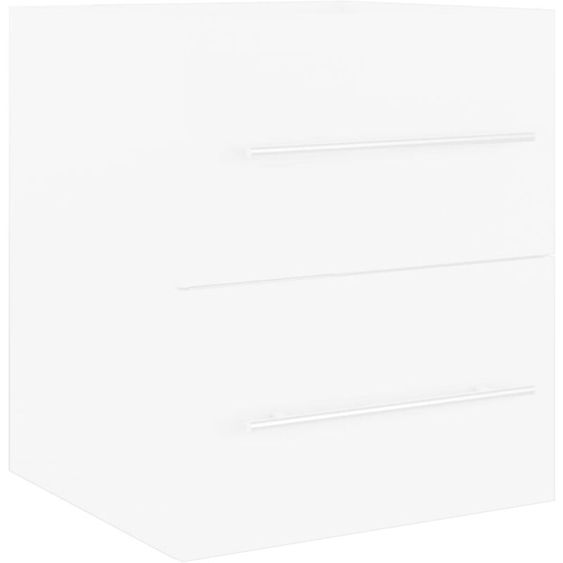 

vidaXL Armario para lavabo aglomerado blanco 41x38,5x48 cm - Blanco