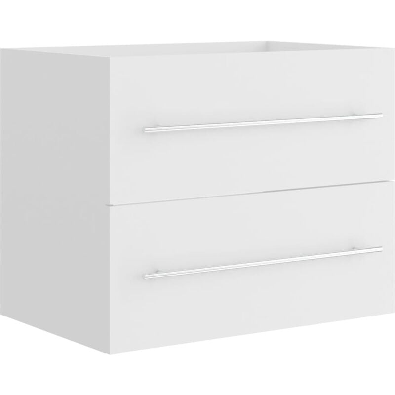 

vidaXL Armario para lavabo aglomerado blanco 60x38,5x48 cm - Blanco