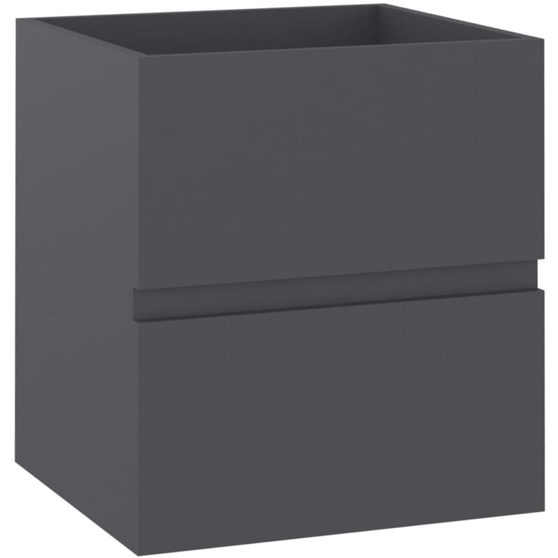 

vidaXL Armario para lavabo aglomerado gris 41x38,5x45 cm - Gris