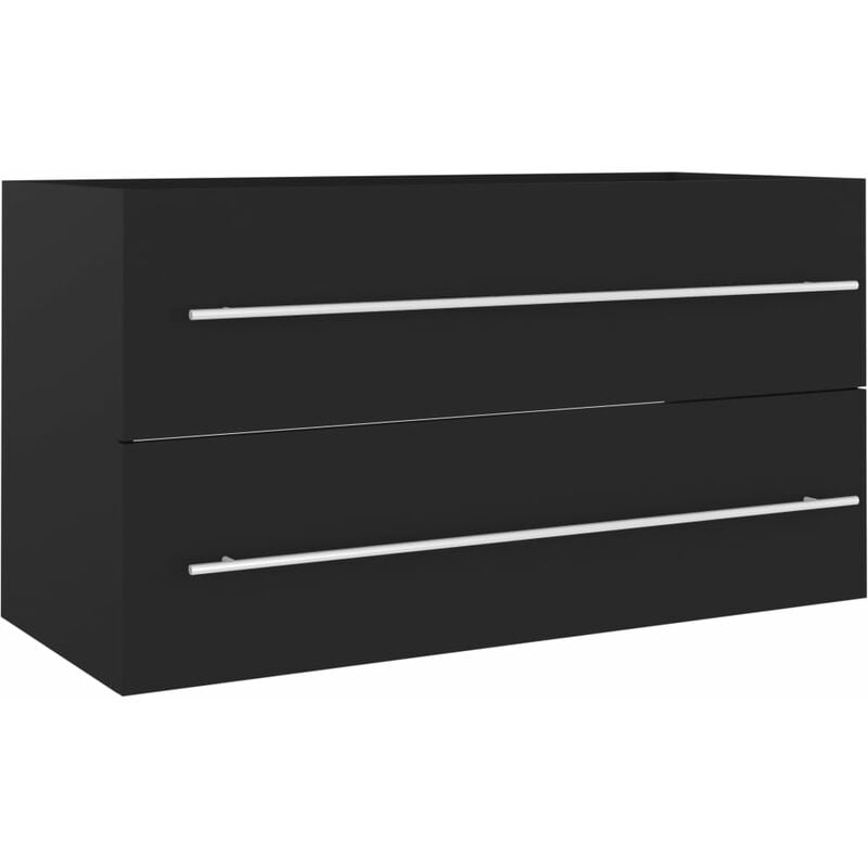 

vidaXL Armario para lavabo aglomerado gris 90x38,5x48 cm - Gris