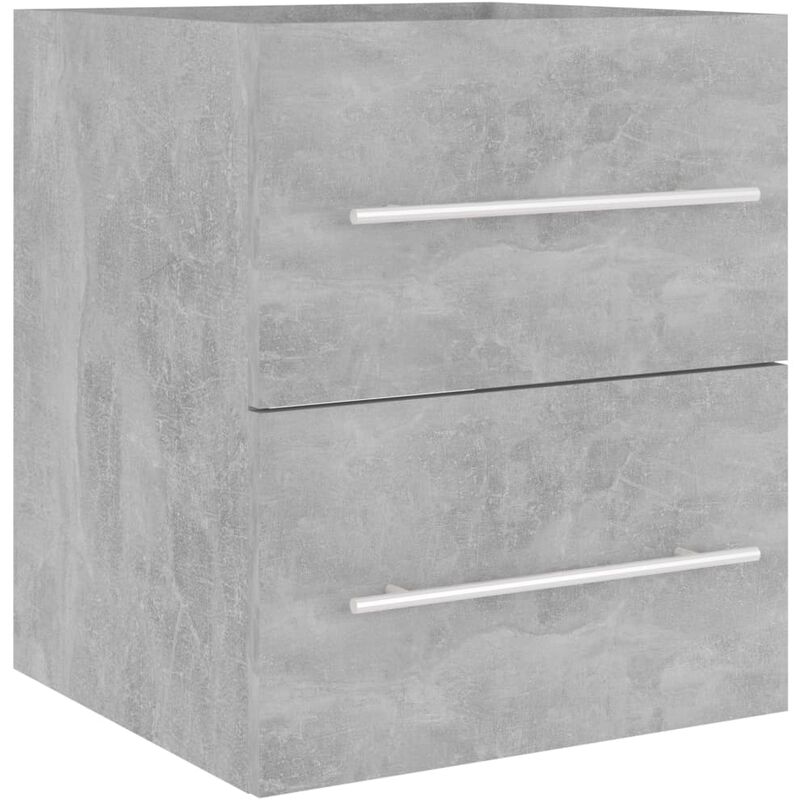 

vidaXL Armario para lavabo aglomerado gris hormigón 41x38,5x48 cm - Gris
