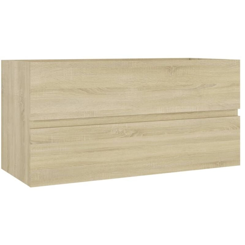 

vidaXL Armario para lavabo aglomerado roble Sonoma 90x38,5x45 cm - Marrón