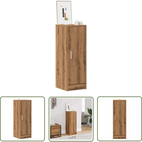 vidaXL Armoire à chaussures chêne artisanal 32x35x92cm bois ingénierie