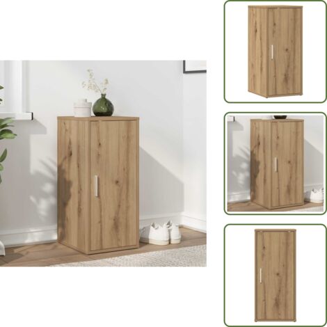 vidaXL Armoire à chaussures chêne artisanal bois d'ingénierie