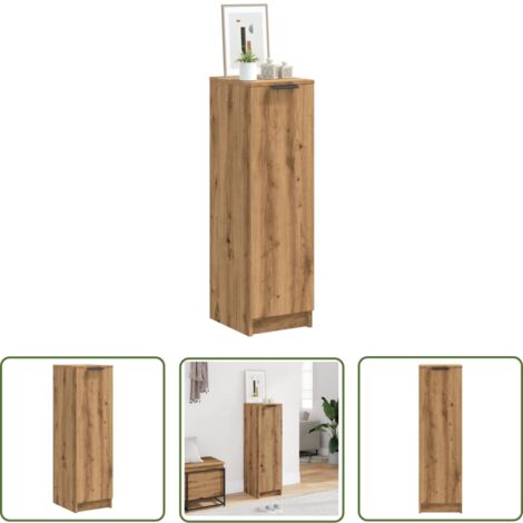 vidaXL Armoire à chaussures chêne artisanal bois d'ingénierie