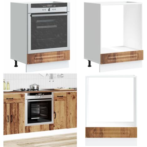 vidaXL Armoire à four Kalmar vieux bois bois d'ingénierie
