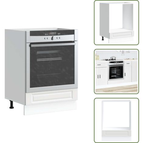 vidaXL Armoire à four Porto blanc bois d'ingénierie