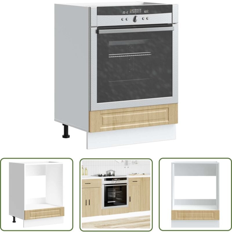 VidaXL Armoire à four Porto chêne sonoma bois d'ingénierie