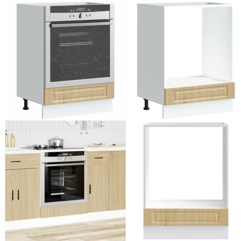 vidaXL Armoire à four Porto chêne sonoma bois d'ingénierie