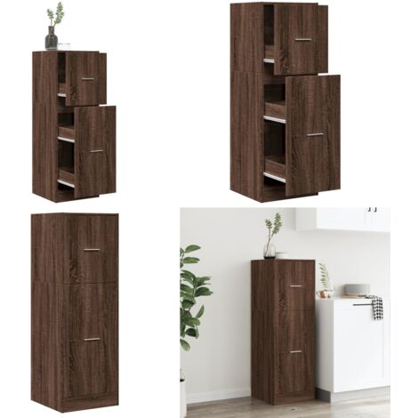 vidaXL Armoire apothicaire chêne marron 40x41x118 cm bois d'ingénierie