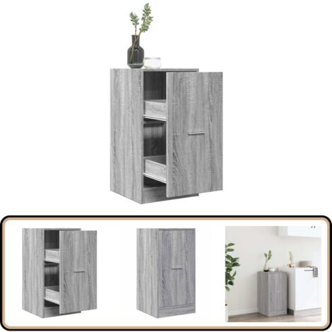 vidaXL Armoire apothicaire sonoma gris 40x41x77,5 cm bois d'ingénierie