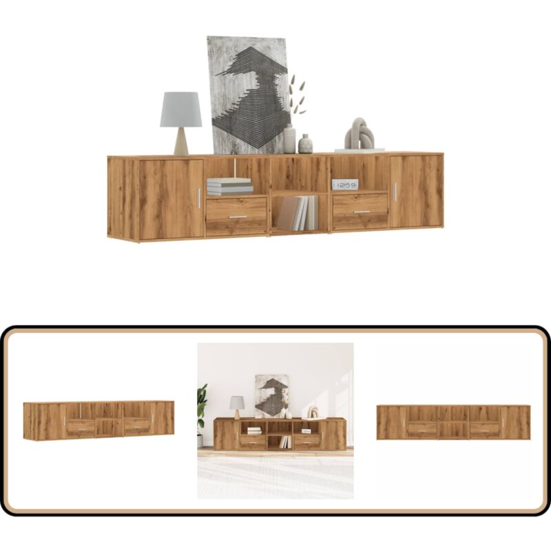 Vidaxl - Armoire d'angle chêne artisanal 200x40x45 cm bois d'ingénierie