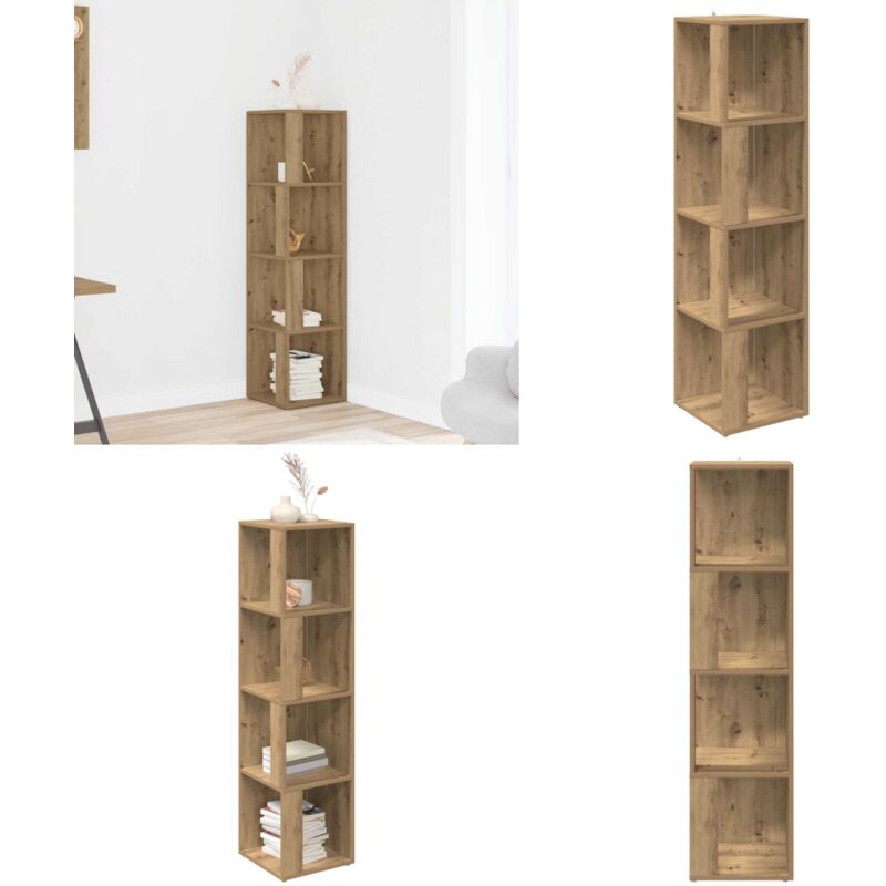 Vidaxl - Armoire d'angle chêne artisanal 33x33x132 cm bois d'ingénierie
