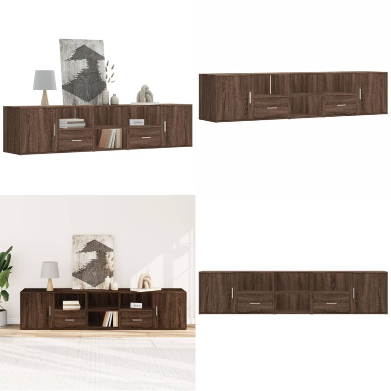 Vidaxl - Armoire d'angle chêne marron 200x40x45 cm bois d'ingénierie