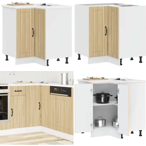 vidaXL Armoire d'angle de cuisine Lucca chêne sonoma bois d'ingénierie