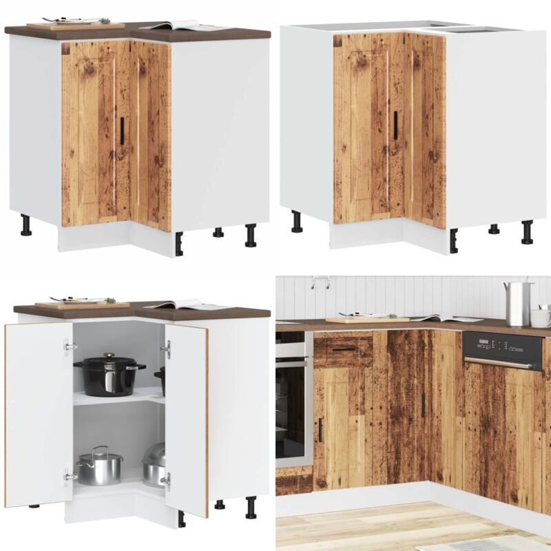 Vidaxl - Armoire d'angle de cuisine Porto vieux bois bois d'ingénierie
