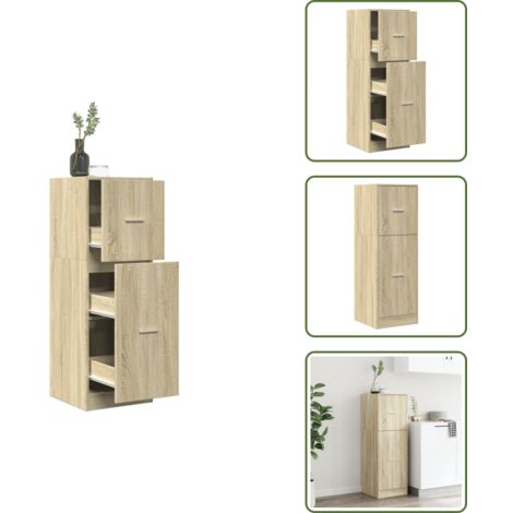 vidaXL Armoire d'apothicaire chêne sonoma 40x41x118 cm bois ingénierie