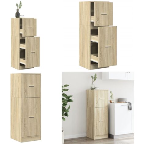 vidaXL Armoire d'apothicaire chêne sonoma 40x41x118 cm bois ingénierie