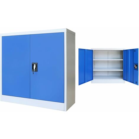 vidaXL Armoire de Bureau Métal Meuble de Rangement Meuble de Classement Stockage de Fichiers Armoire de Classement Intérieur Multi-taille