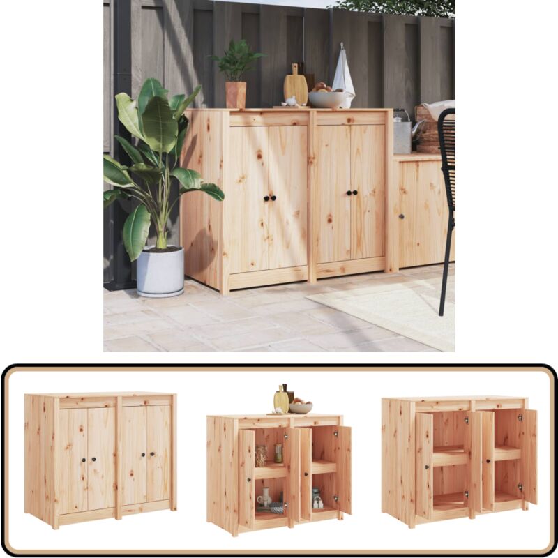 Vidaxl - Armoire de cuisine d'extérieur bois de pin massif