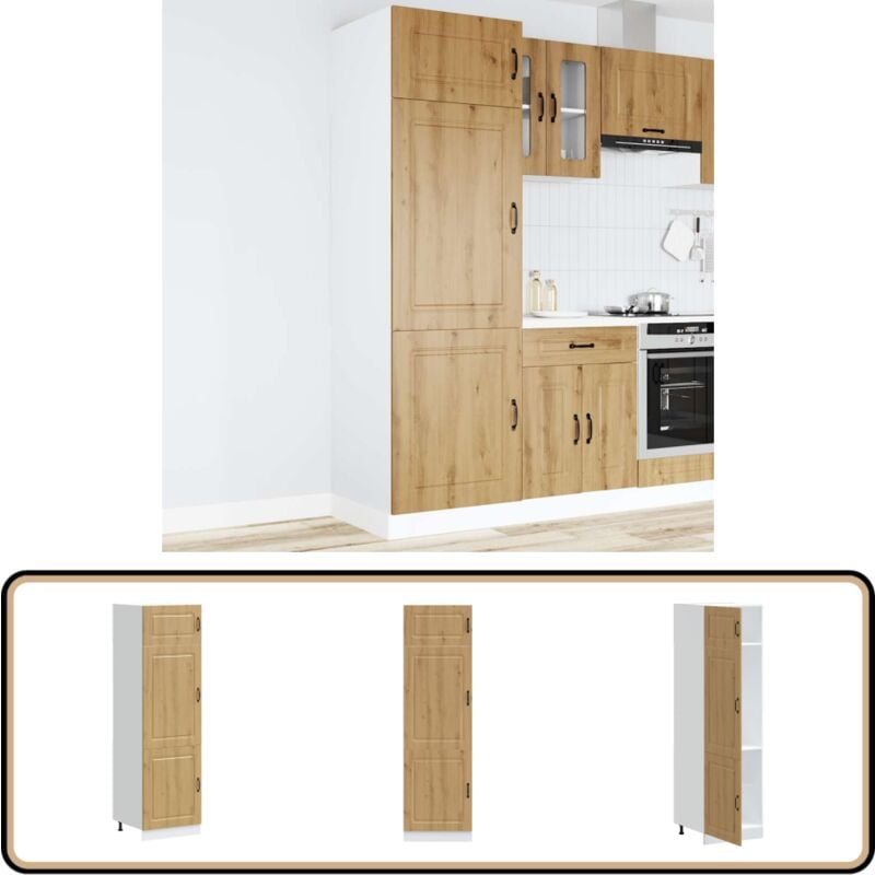 Vidaxl - Armoire de cuisine Kalmar chêne artisanal bois d'ingénierie
