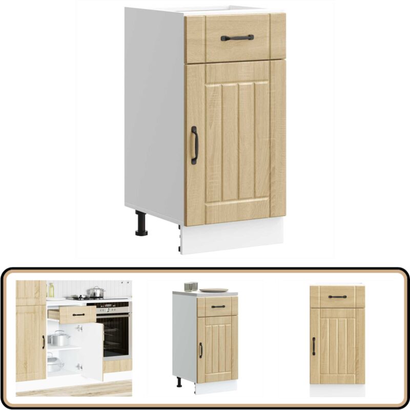 Armoire de cuisine Lucca chêne sonoma bois ingénierie - Vidaxl