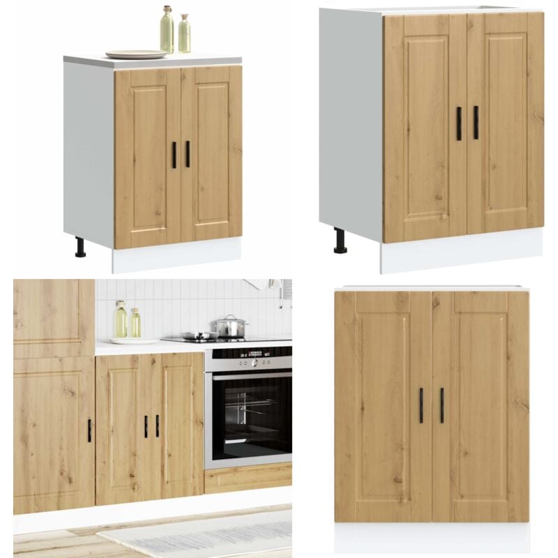 Vidaxl - Armoire de cuisine Porto chêne artisanal bois d'ingénierie