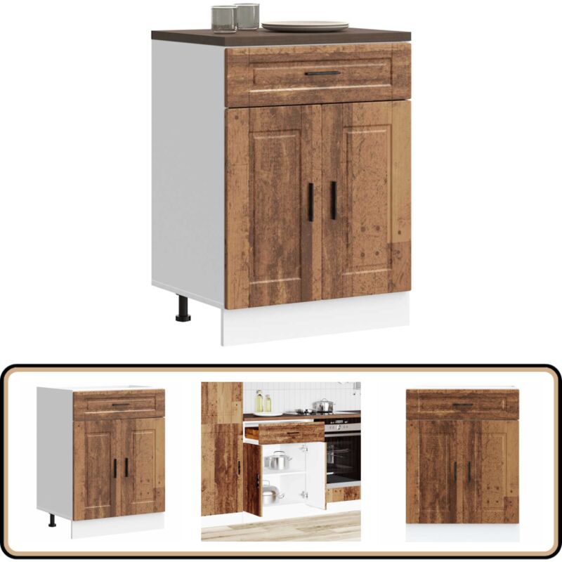 Vidaxl - Armoire de cuisine Porto vieux bois bois d'ingénierie