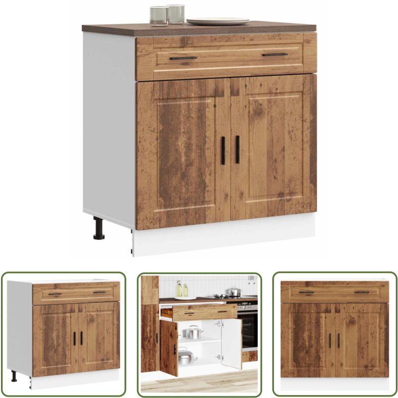 vidaXL Armoire de cuisine Porto vieux bois bois d'ingénierie